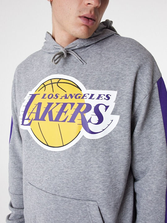La Lakers Φούτερ με Κουκούλα Γκρι