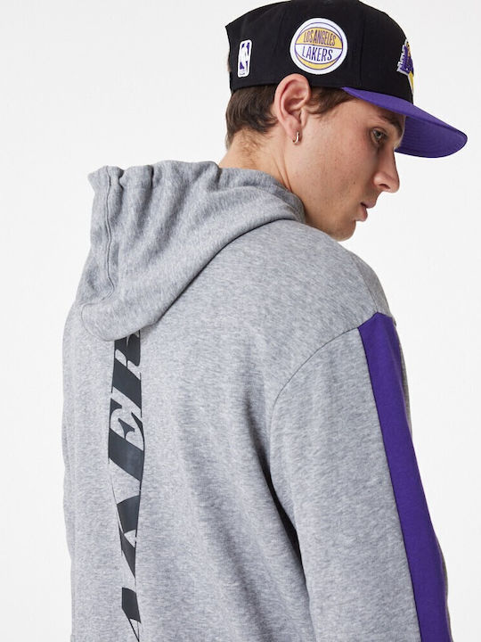 La Lakers Φούτερ με Κουκούλα Γκρι