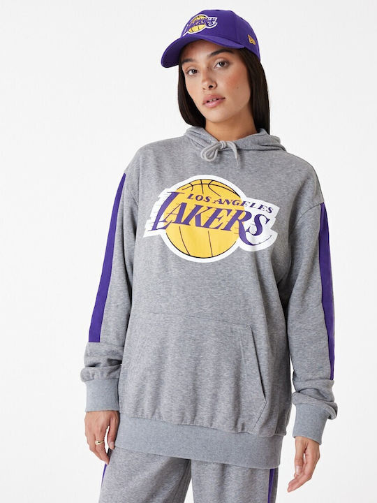 La Lakers Φούτερ με Κουκούλα Γκρι