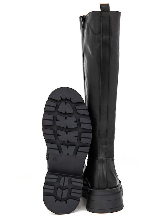 Leather Women's Boots Black