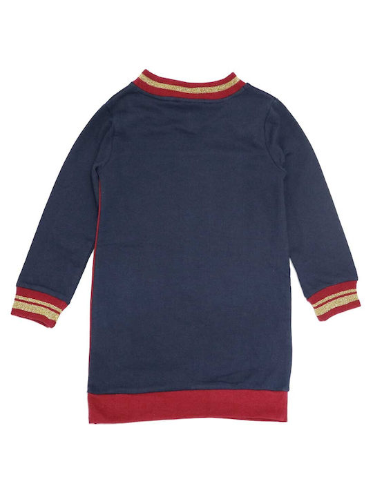 Warner Bros Sweatshirt Kids Dress Long Sleeve Navy Blue