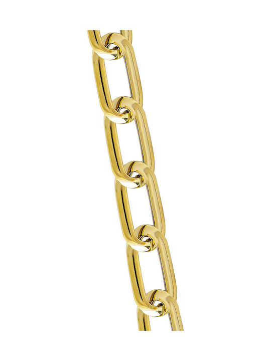Kiriakos Gofas Gold Chain Neck 14K Wide Thickness 6.6mm and Length 45cm