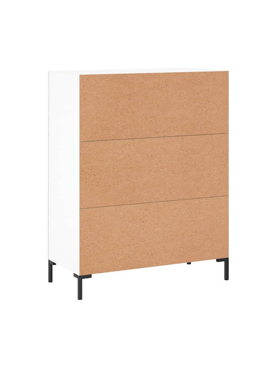 Bufet cu Sertare Alb 69.5x34x90cm