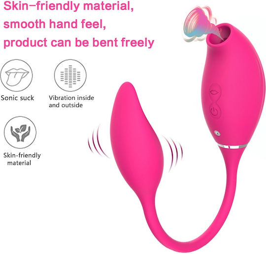 Dragon Aspirator Pentru Vagin și Clitoris Roz
