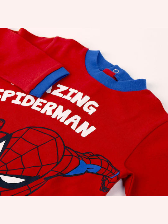 Cerda Pijamale Copii Iarna Roșii Spiderman