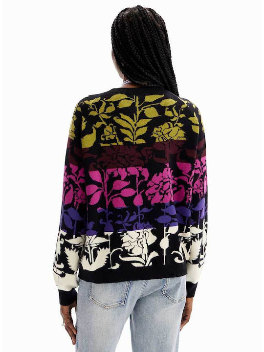 Desigual Women's Long Sleeve Sweater Floral Multicolour