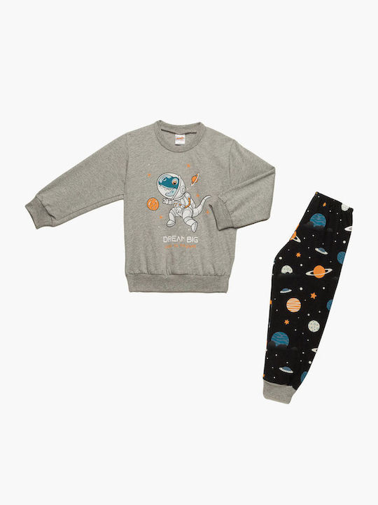 Minerva Kids' Pajamas Winter Gray Dream Big