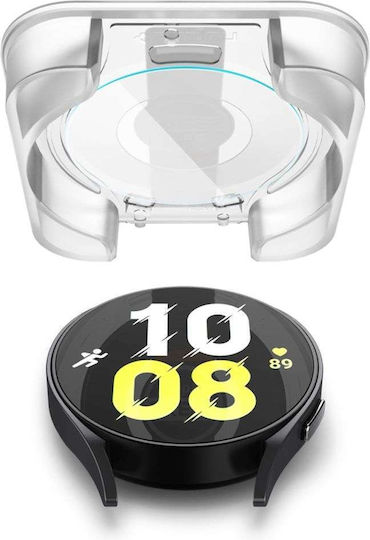Spigen EZ FIT GLAS.tR Gehärtetes Glas für das Galaxy Watch6 44mm 2Stück AGL06520