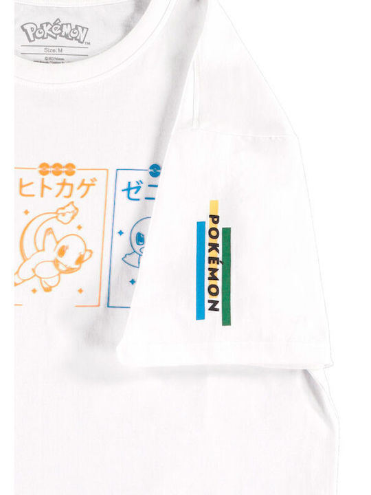 Difuzed T-shirt Pokemon White