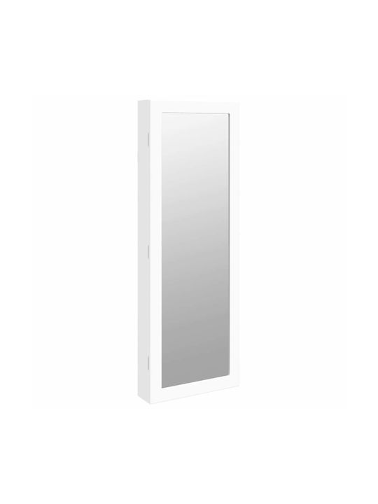 vidaXL Wall Mirror with White Wooden Frame 1pcs