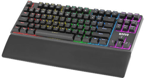 Marvo KG947 Gaming Tastatură Mecanică Tenkeyless cu Custom Blue comutatoare și iluminare RGB (Engleză US)