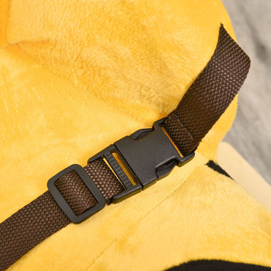 HomCom Fabric Rocking Toy for 18+ months Yellow