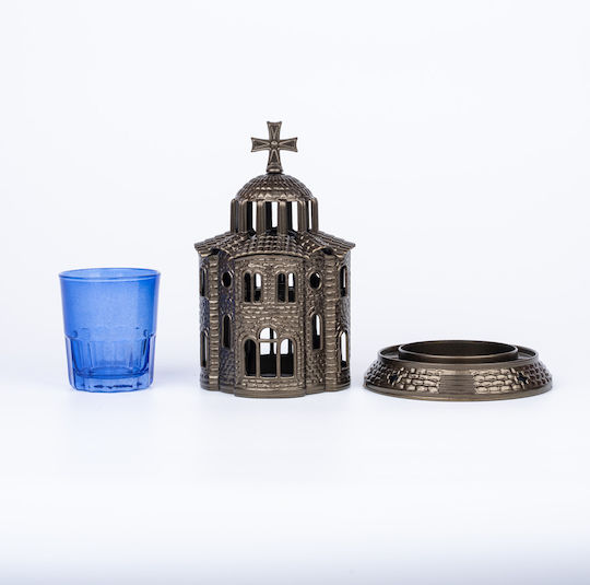 Ποτήρι για Καντήλι Μεταλλικό 19x11cm 0207