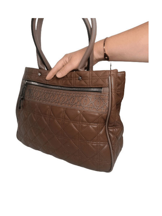 Maxfly Damen Tasche Tote Hand Braun