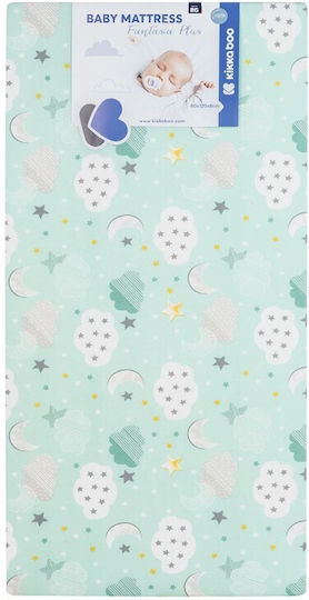 Kikka Boo Mattress Crib Fantasia Plus Clouds Mint 70cmx140cmx8cm