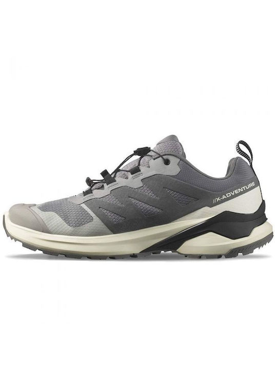 Salomon X-Adventure GTX Sport Shoes Trail Running Gray Waterproof with Gore-Tex Membrane