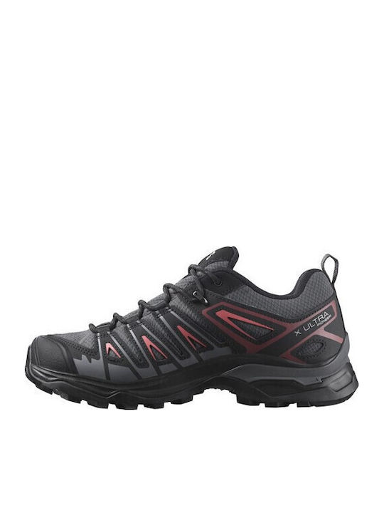 Salomon X Ultra Pioneer Gtx Γυναικεία Ορειβατικά Παπούτσια Αδιάβροχα με Μεμβράνη Gore-Tex Μαύρα