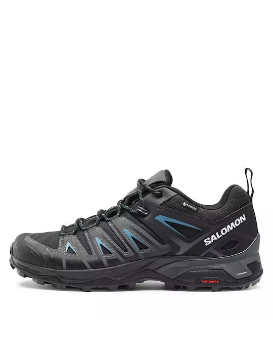 Salomon X Ultra Pioneer Gtx Men's Hiking Shoes Waterproof with Gore-Tex Membrane Black
