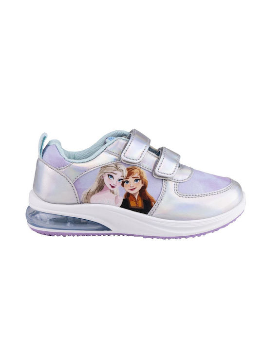 Cerda Παιδικά Sneakers με Φωτάκια Ασημί