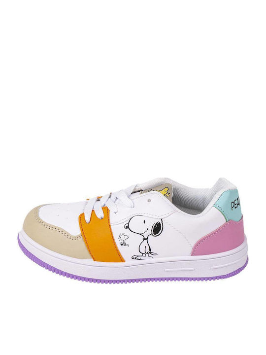 Disney Snoopy Παιδικά Sneakers Λευκά