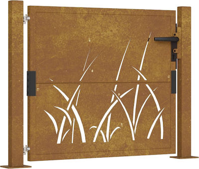 vidaXL Garden Gate Brown 1.05m x 80cm