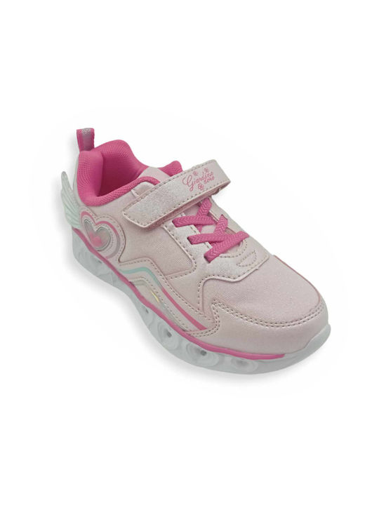 Giardino D'Oro Kinder-Sneaker mit Lichtern Rosa