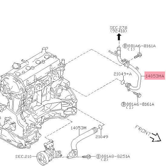 Колан за автомобил за Nissan Primera