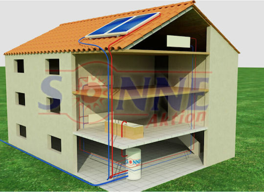 Sonne Phaethon Τ Σύστημα Βεβιασμένης Κυκλοφορίας 200lt/4m² Glass με δύο Εναλλάκτες Τριπλής Ενέργειας
