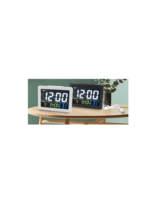 Tabletop Digital Clock with Alarm Black GH-2000WJ