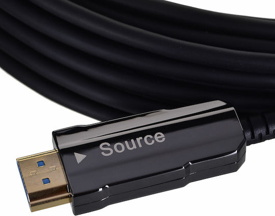 Unitek HDMI 2.0 Premium High Speed 4K 60Hz HDR Cable HDMI male - HDMI male 20m Μαύρο