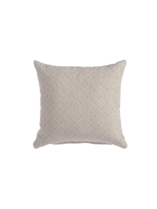 Nef-Nef Homeware Μαξιλάρι Καναπέ Remington από 100% Βαμβάκι Μπεζ 42x42εκ.
