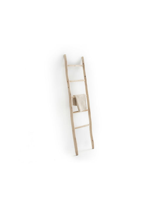 La Redoute Interieurs Floor Standing Bathroom Ladder with 5 Positions ​40x168см Brown