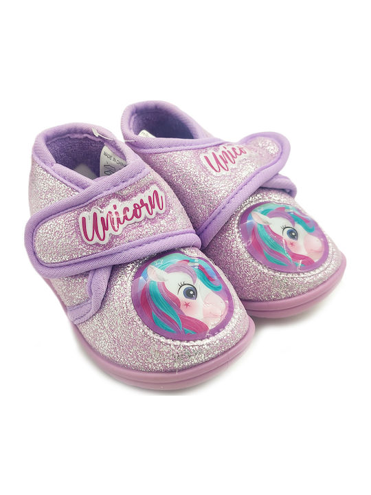 Disney Παντόφλες Μποτάκια Ροζ Unicorn Tpr
