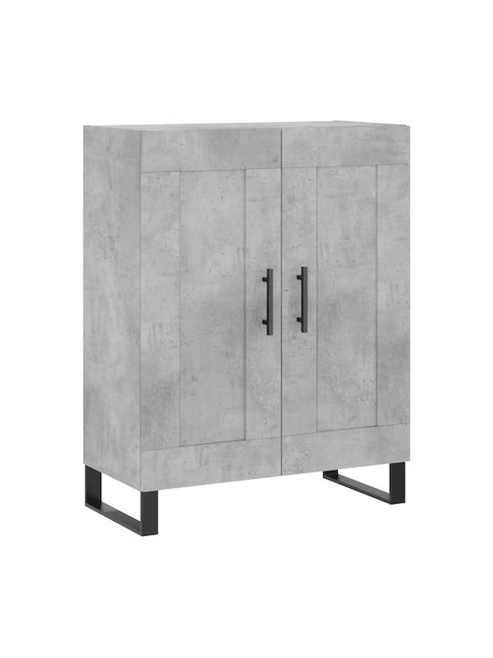 Bookcase Gray 69.5x34x180cm