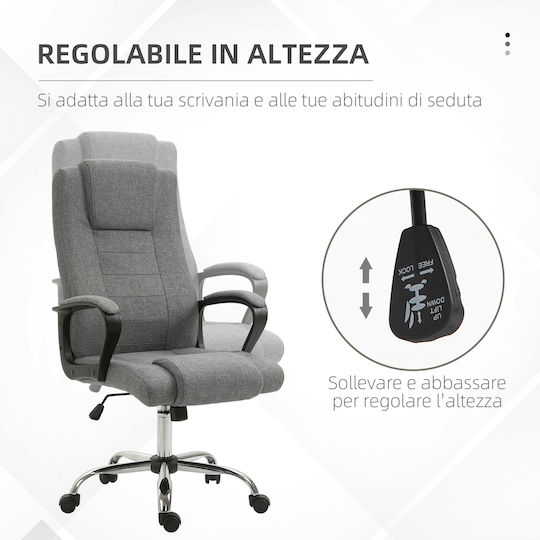 Vinsetto Vinsetto Bürostuhl Mit Neigen Grau