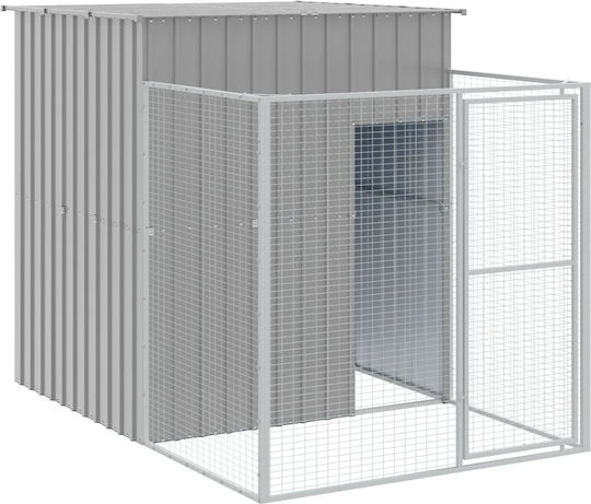 vidaXL Hundehaus Groß Metallisch Außenbereich Gray 165xx181cm