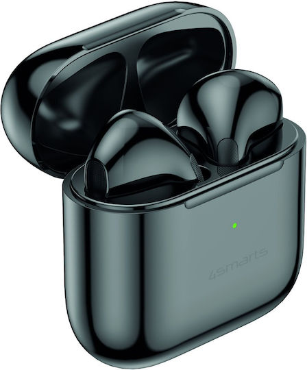 4Smarts SkyBuds Pro Bluetooth Handsfree Ακουστικά με Θήκη Φόρτισης Μαύρα