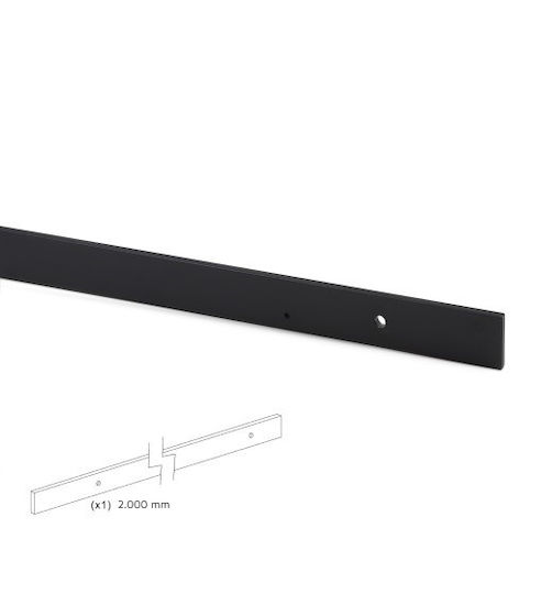 Emuca Mecanism Pentru Ușă Glisantă 200cm Negru