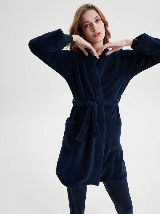 Vamp Winter Women's Robe Blue