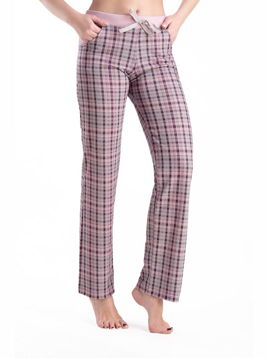 Relax Lingerie Winter Cotton Women's Pyjama Pants Pink