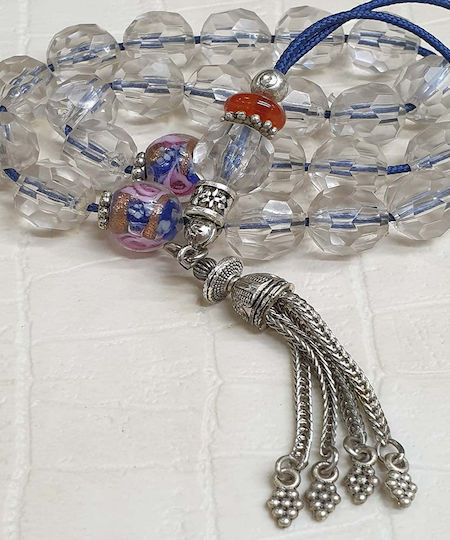 Roloi Komboloi Resin Worry Beads Transparent 32cm