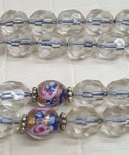 Roloi Komboloi Resin Worry Beads Transparent 32cm
