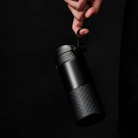 Ion8 Рециклируема Бутилка Термос Неръждаема Стомана Без BPA 360ml Черен