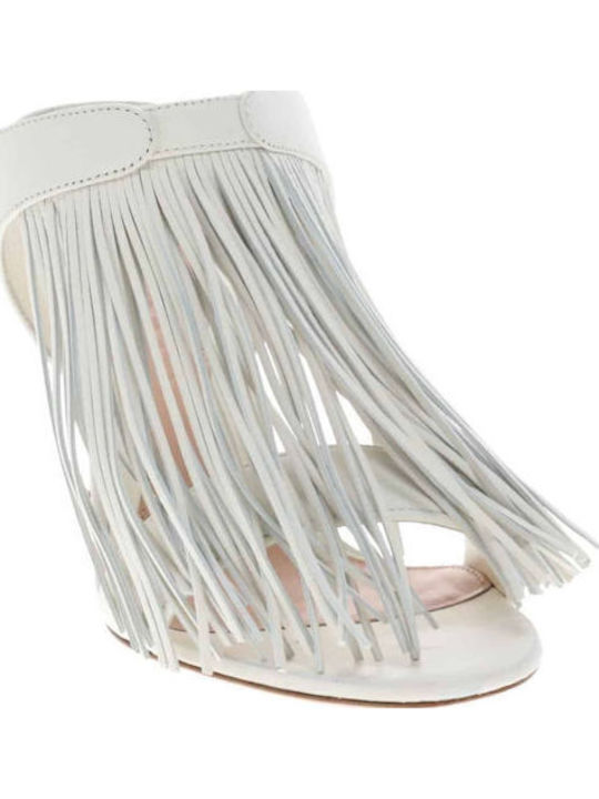 Leder Sandalen Weiß