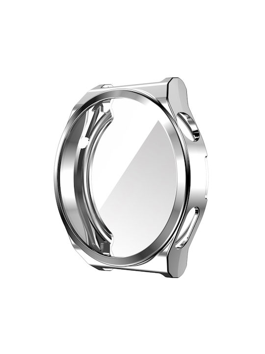 Abdeckung Silikonhülle in Silber Farbe für Huawei Watch GT 3 Pro 43mm Abdeckung Silikonhülle in Silber Farbe für Huawei Watch GT 3 Pro 43mm
