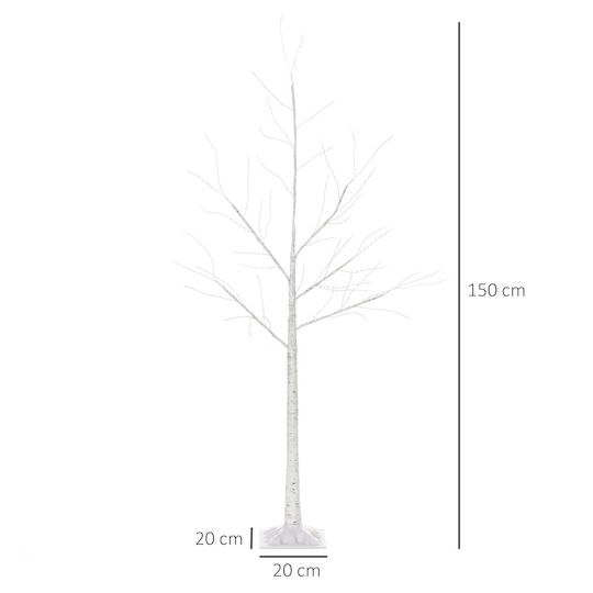 Beleuchtet Weihnachtsdekoration Baum 20cm Elektrisch Weiß