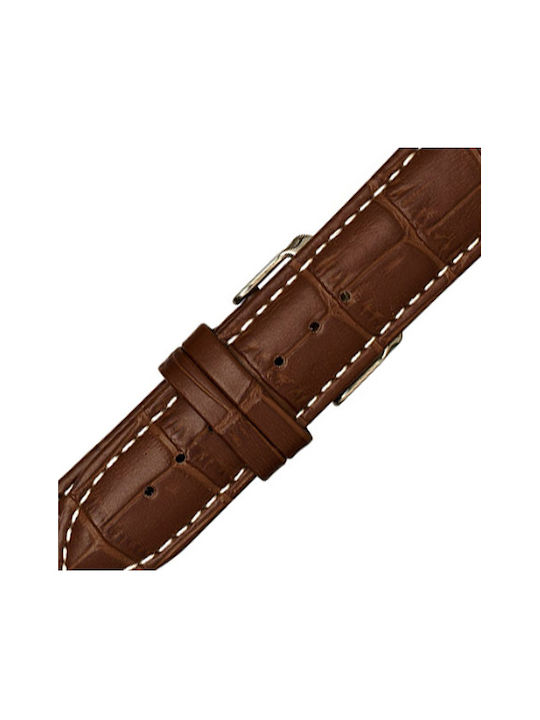 KOSTELO Leather Strap Brown 18mm