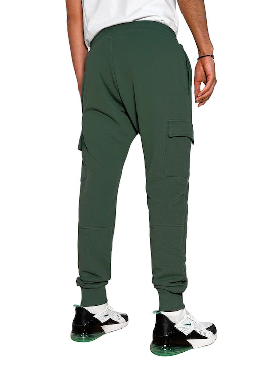 3Guys Men's Sweatpants with Rubber Green