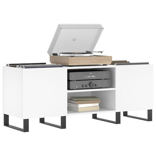 vidaXL Έπιπλο Hi-Fi Λευκό 38x121x48cm