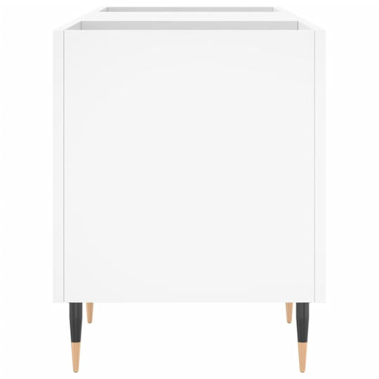 vidaXL Мебел за Hi-Fi Бял 38x121x48см